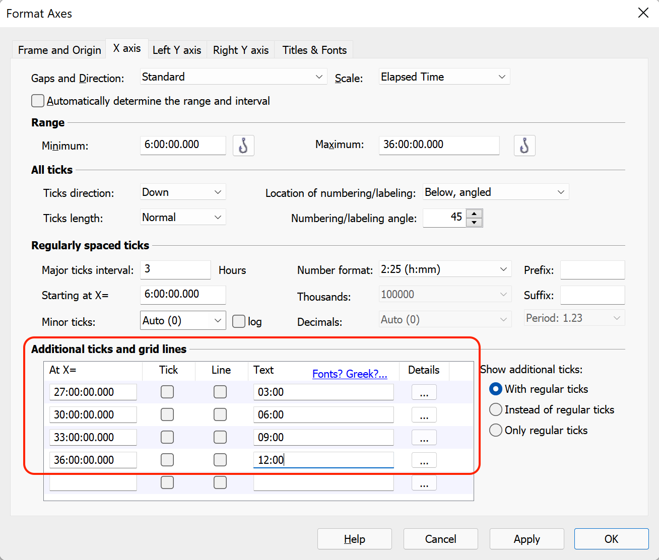 Graph tip -- How to make an XY graph with a time-scale on the X axis